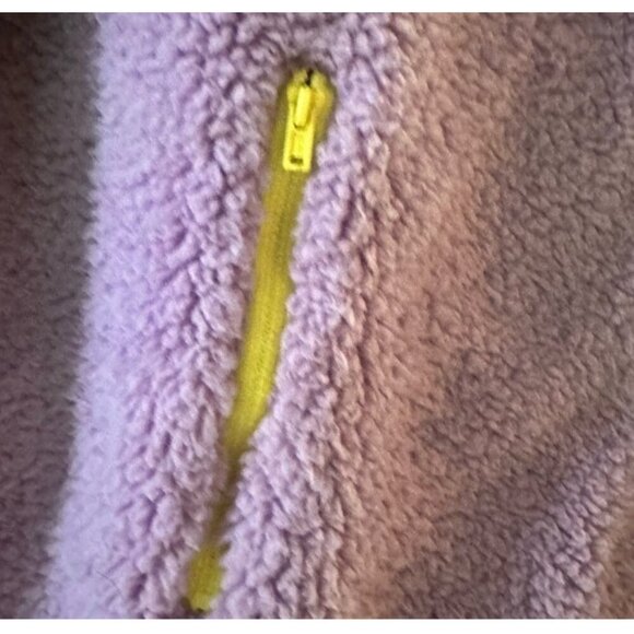 Style & Co Womens XL Sherpa Fleece Jacket Pink & Navy Two-Tone - Picture 10 of 11